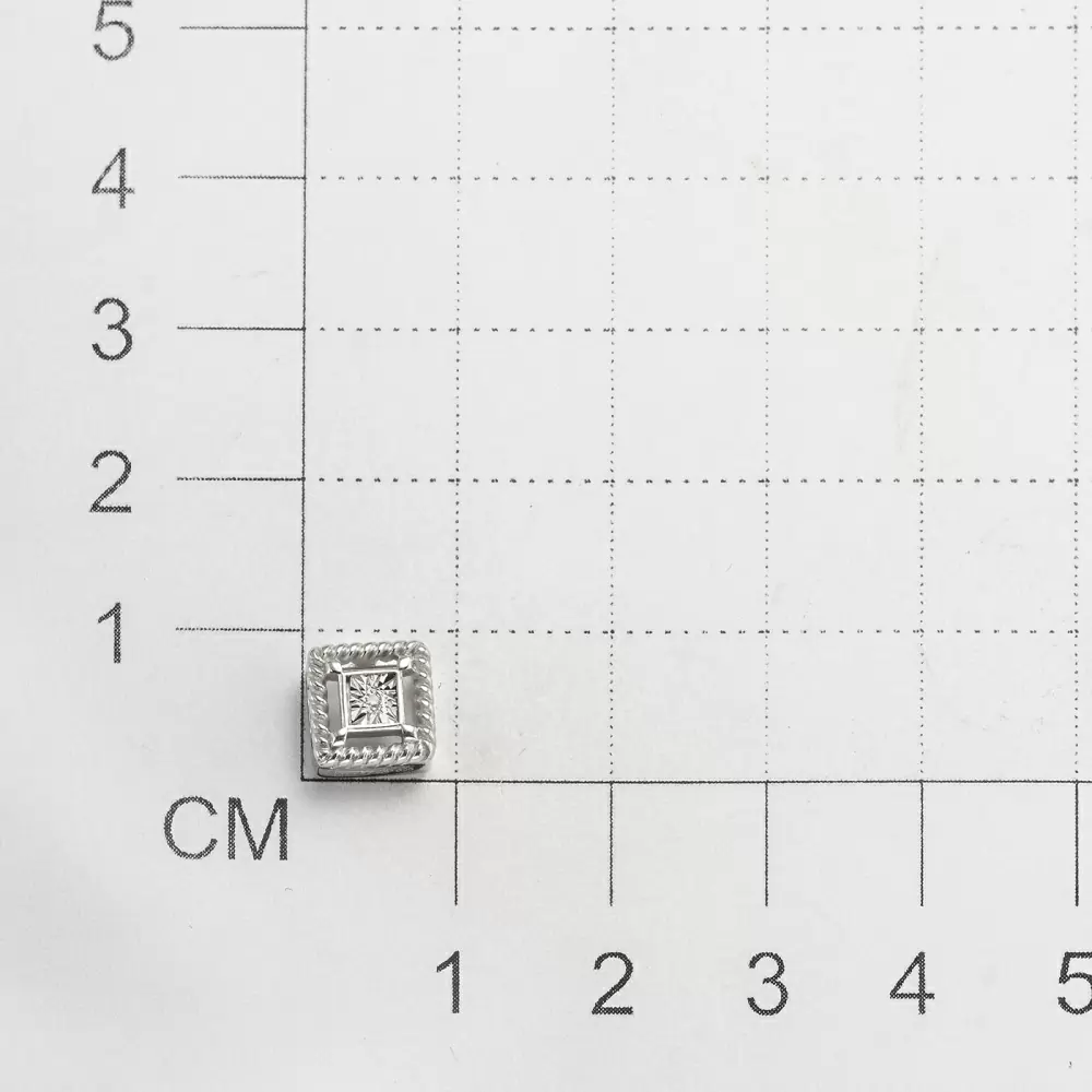 Подвеска бегунок 03-3969.000Б-00 серебро Квадрат_4