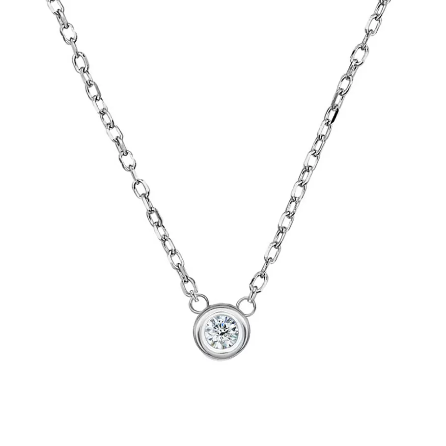 Колье 195-034025 серебро