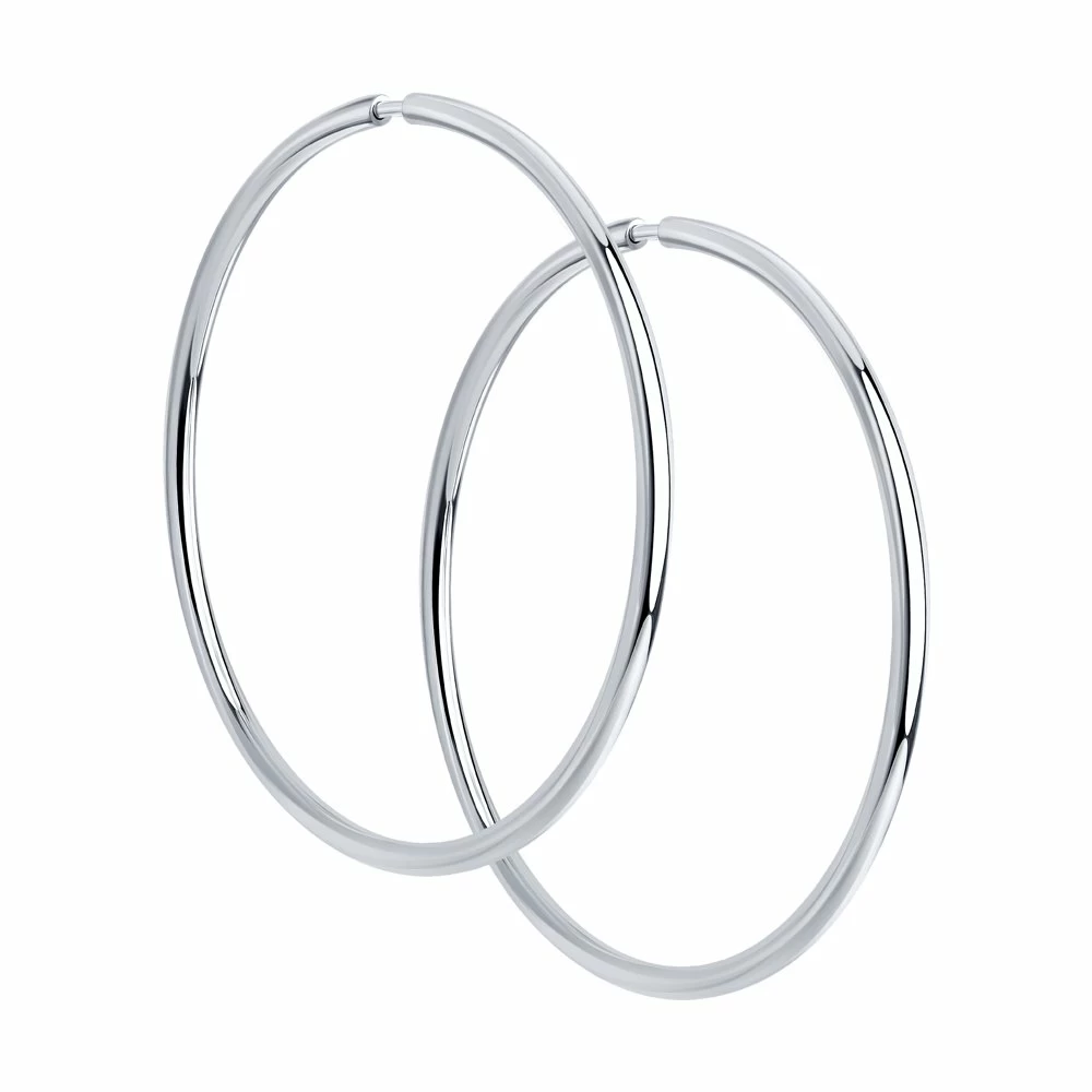 Серьги конго 94140045 серебро_0
