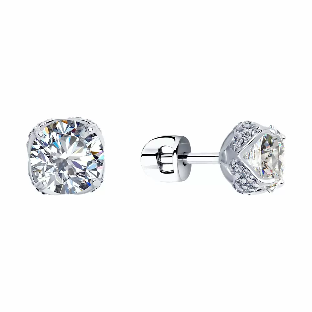 Серьги пусеты 94023318 серебро_0