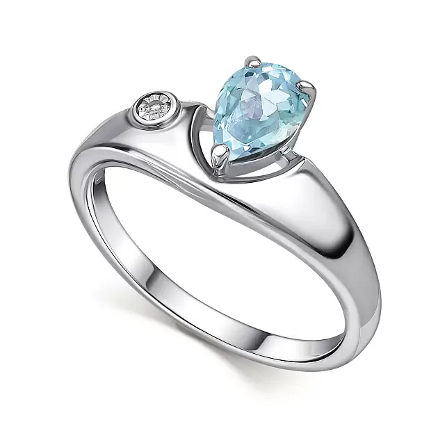 Кольцо 01-4699.БРТБ-00 серебро_0