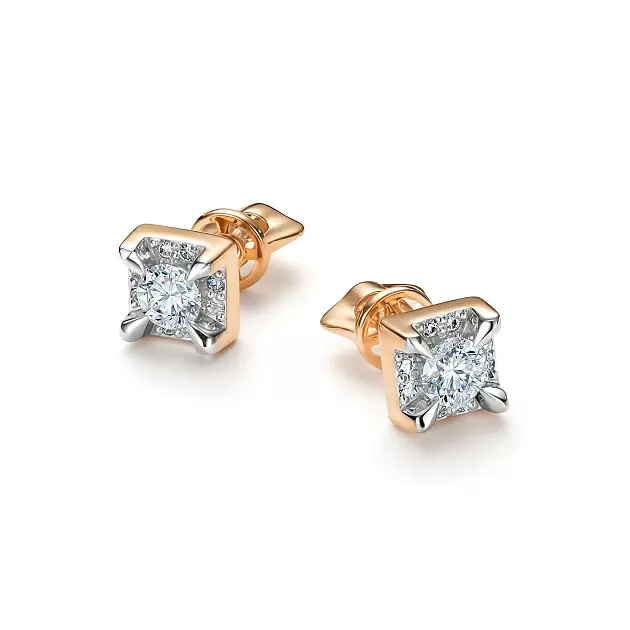 Серьги пусеты 26808-100 золото_0