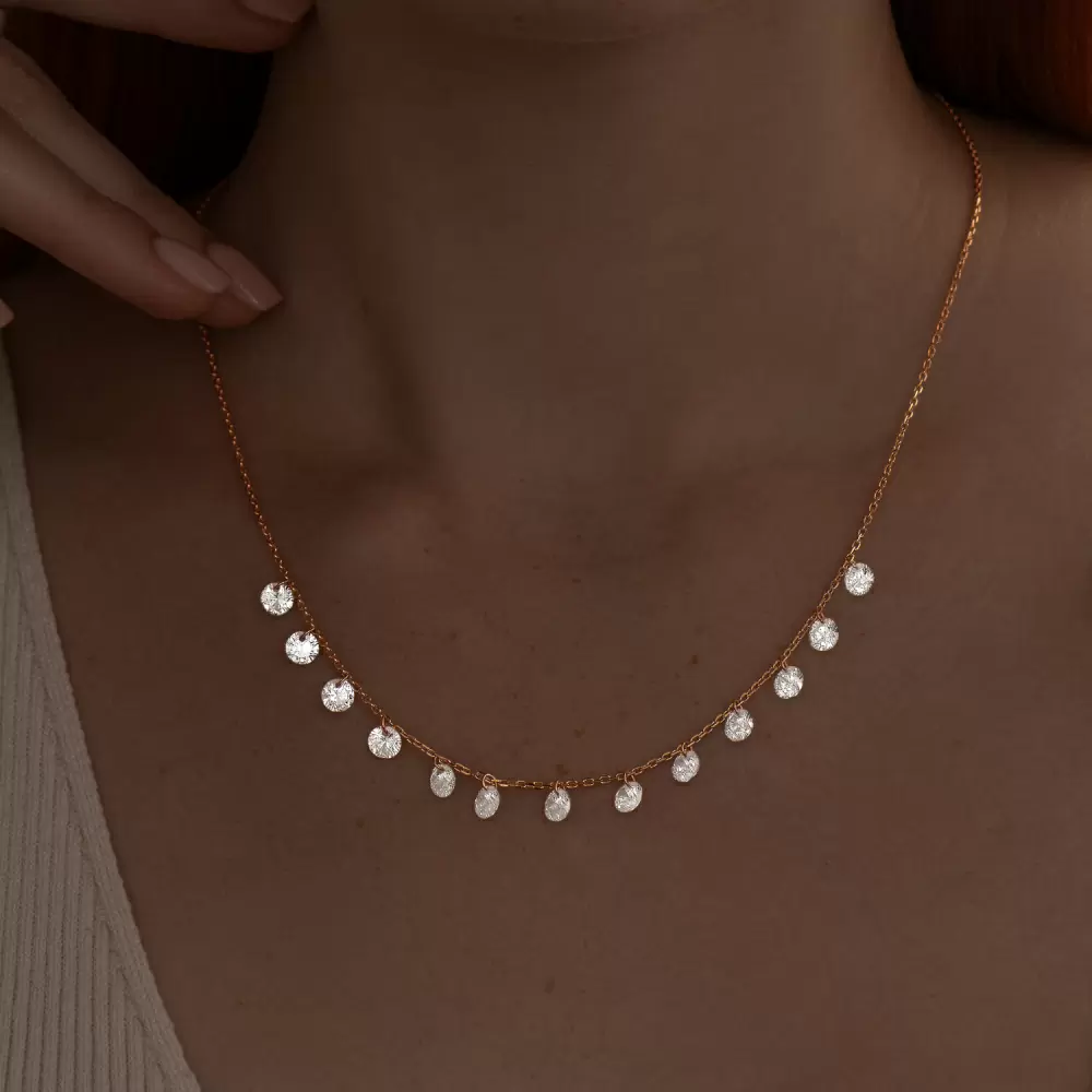 Колье 93070058 серебро Гирлянда_1