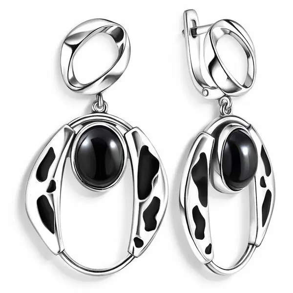 Серьги подвесные 1048512-05290-Y серебро