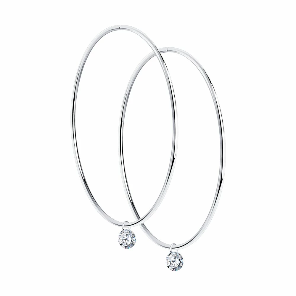 Серьги конго 94024475 серебро_0