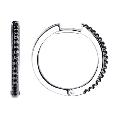 Серьги конго 94-120-01593-1 серебро
