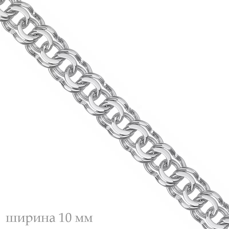 Браслет классический НБ22-056Ю-3 d1.80 серебро Полновесный_1