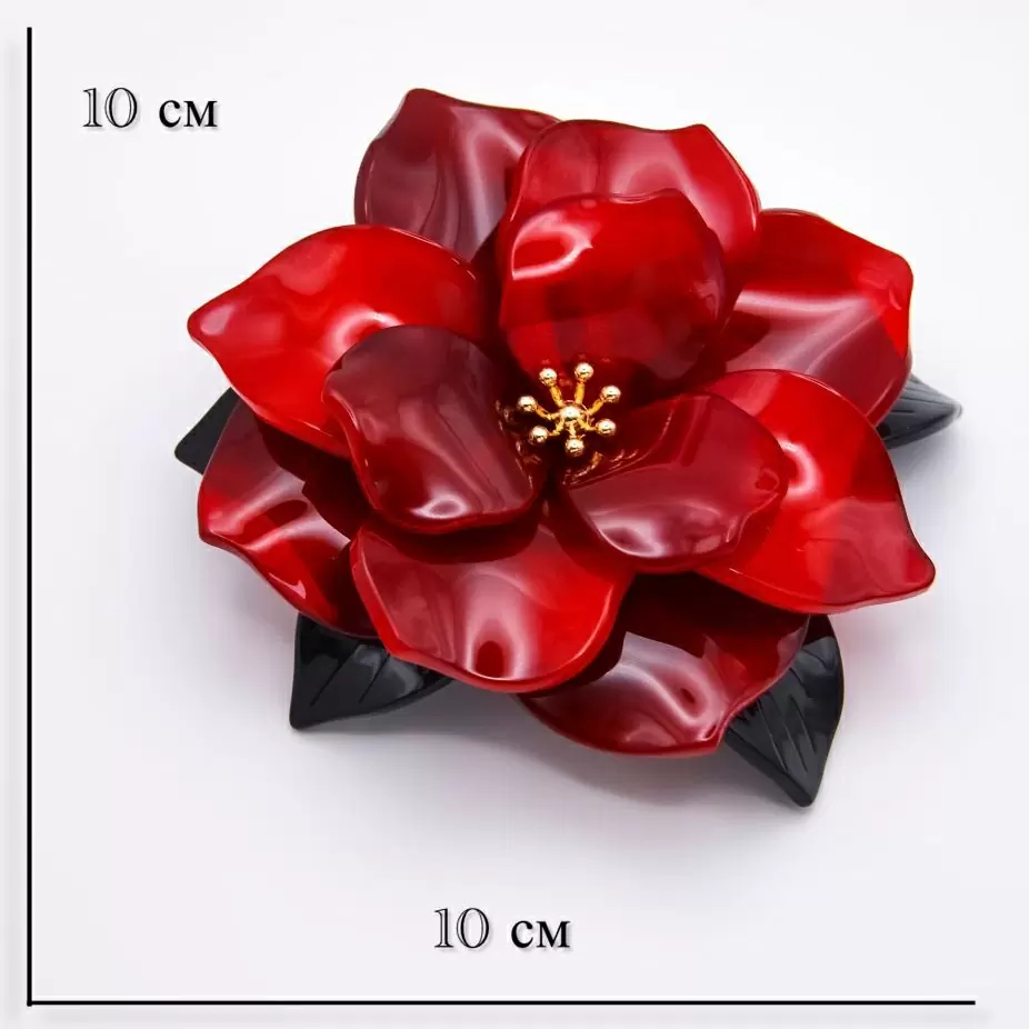 Брошь 291110227rd ювелирный сплав Цветок_1
