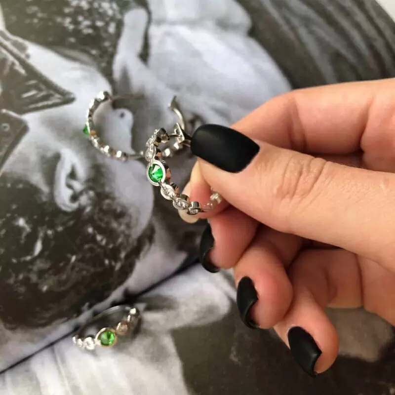 Серьги конго 12-538-0100 серебро_1