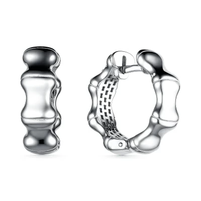 Серьги конго 02-4016.0000-00 серебро бамбук