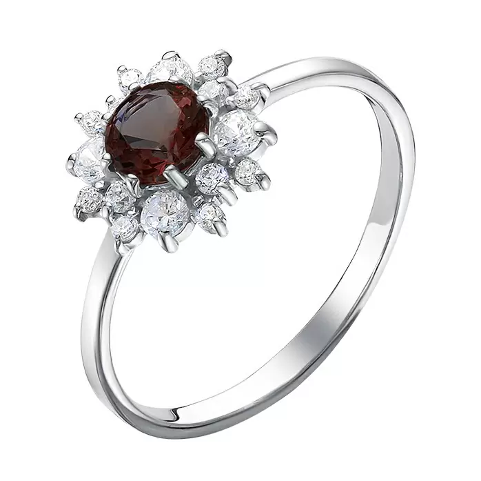 Кольцо К-1388-6205-1 серебро Цветок
