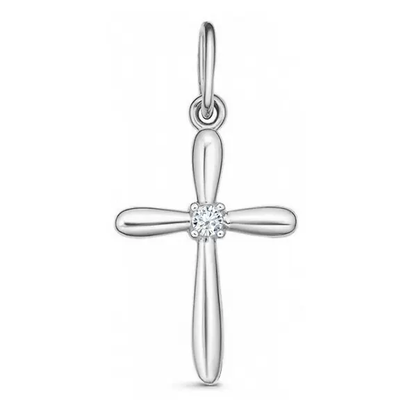 Крест декоративный ПД-1-333р серебро Крест_0