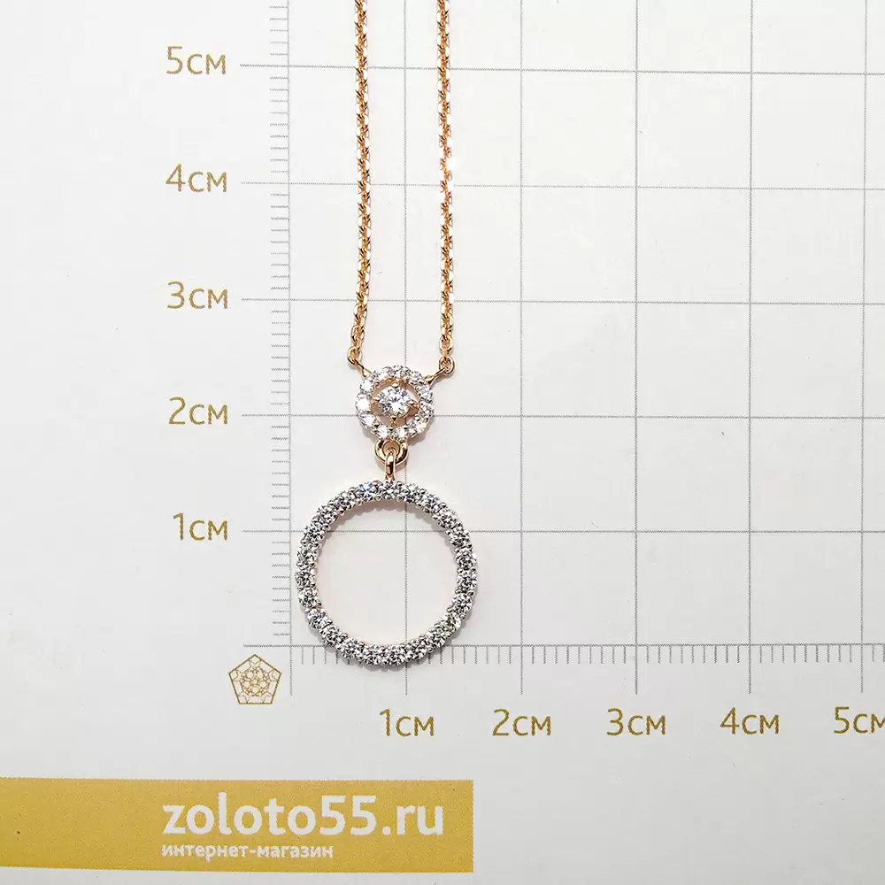 Колье 23890 золото Круг