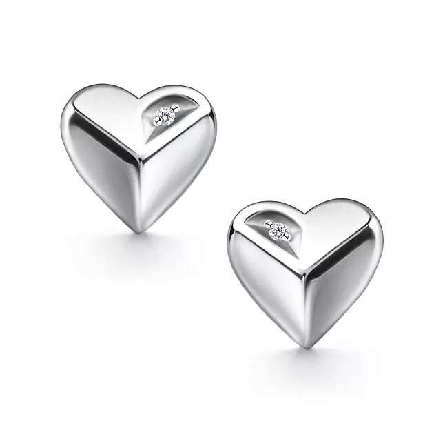 Серьги пусеты 02-4786.000Б-00 серебро Сердце_0