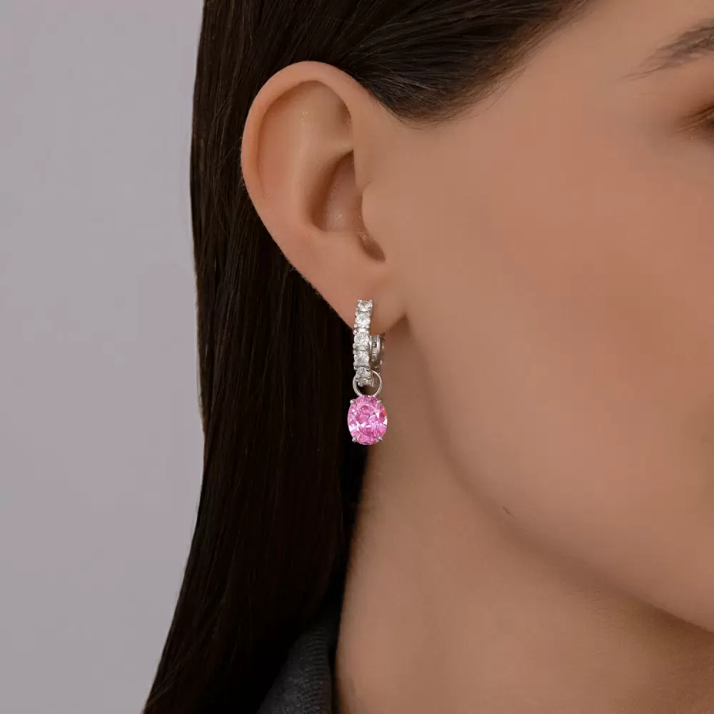 Серьги подвесные 94026882 серебро