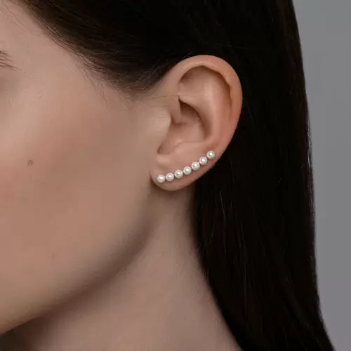 Серьги каффы 94026790 серебро