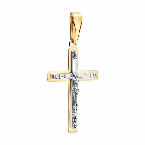 Крест христианский 121509 золото Полновесный_1