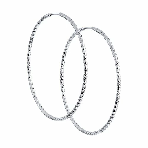 Серьги конго 94140034 серебро_0
