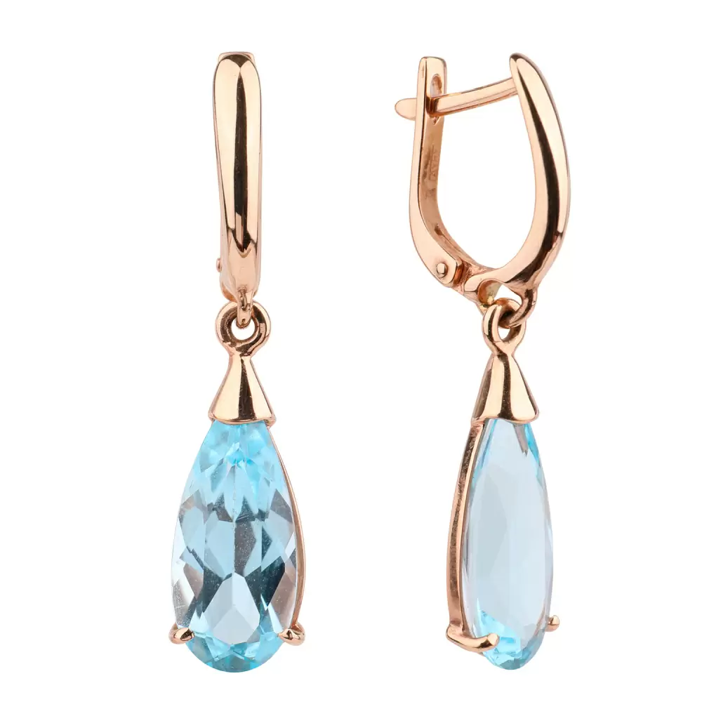 Серьги подвесные 0300-1 топ золото
