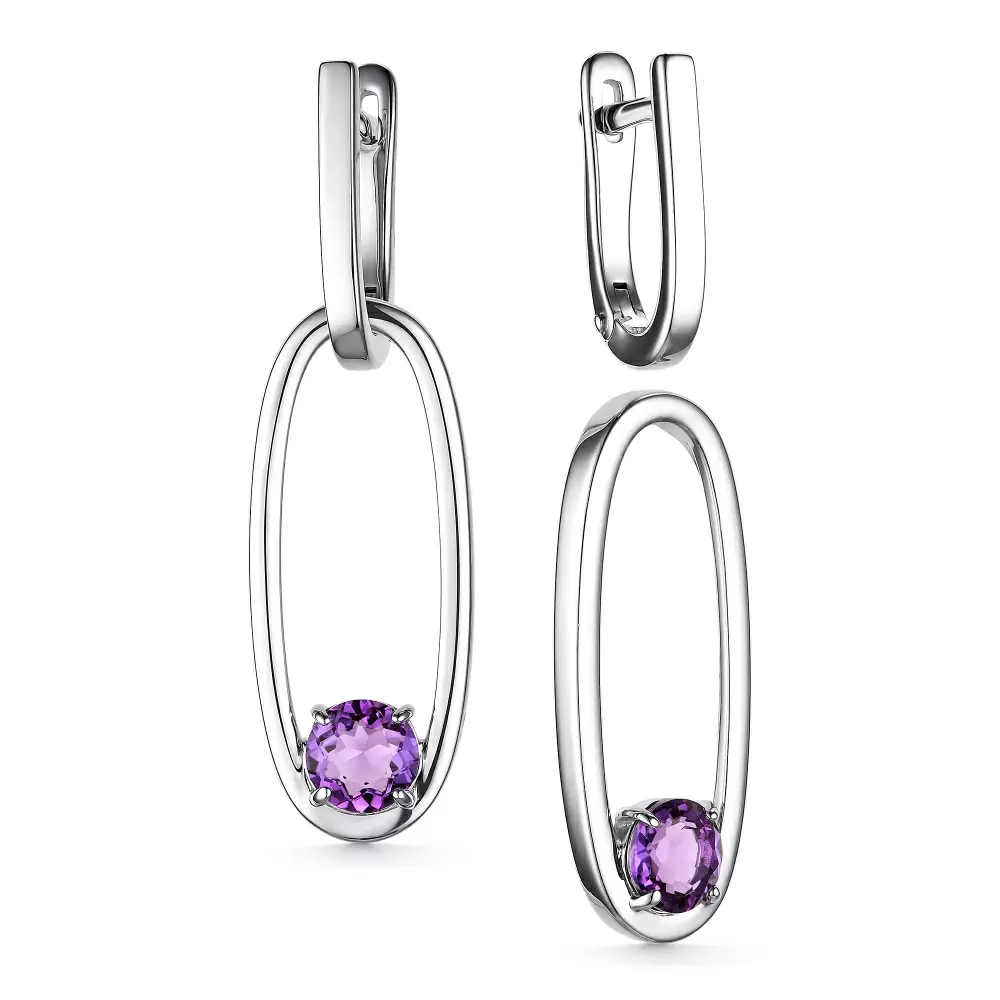 Серьги подвесные 02-3639.00АМ-00 серебро_1