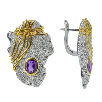 Серьги С02736 серебро