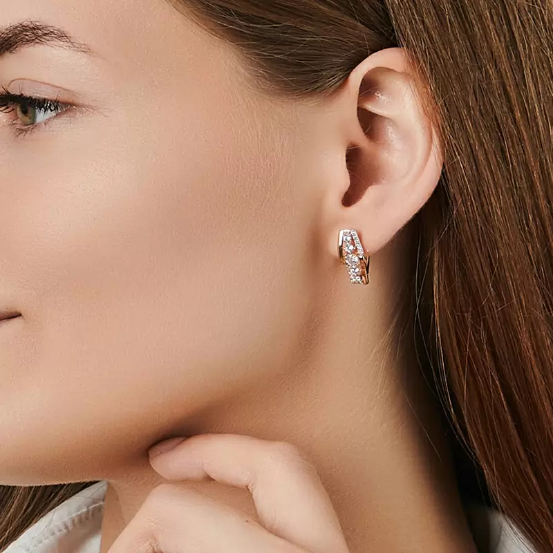 Серьги СргЛ35.бцФ.з585 золото_1