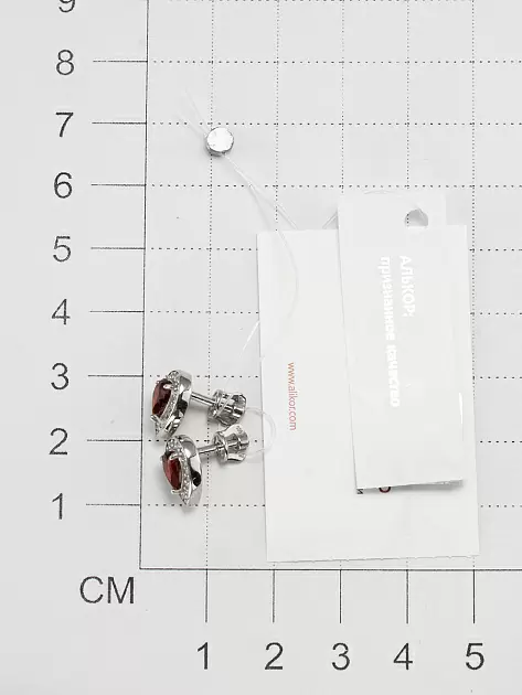 Серьги пусеты 02-3484.00ГР-00 серебро_1