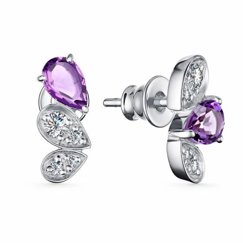 Серьги пусеты 02-3472.00АМ-00 серебро_0