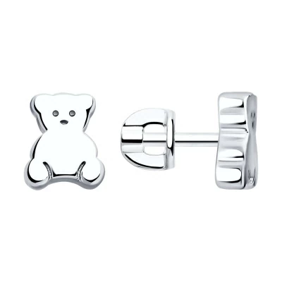 Серьги пусеты 94025945 серебро Тоус