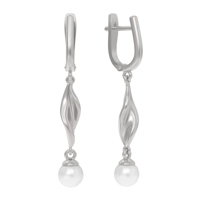 Серьги подвесные 1039822-01250 серебро