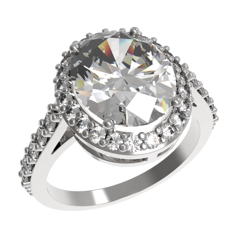 Кольцо один камень 1031521-01110 серебро_0
