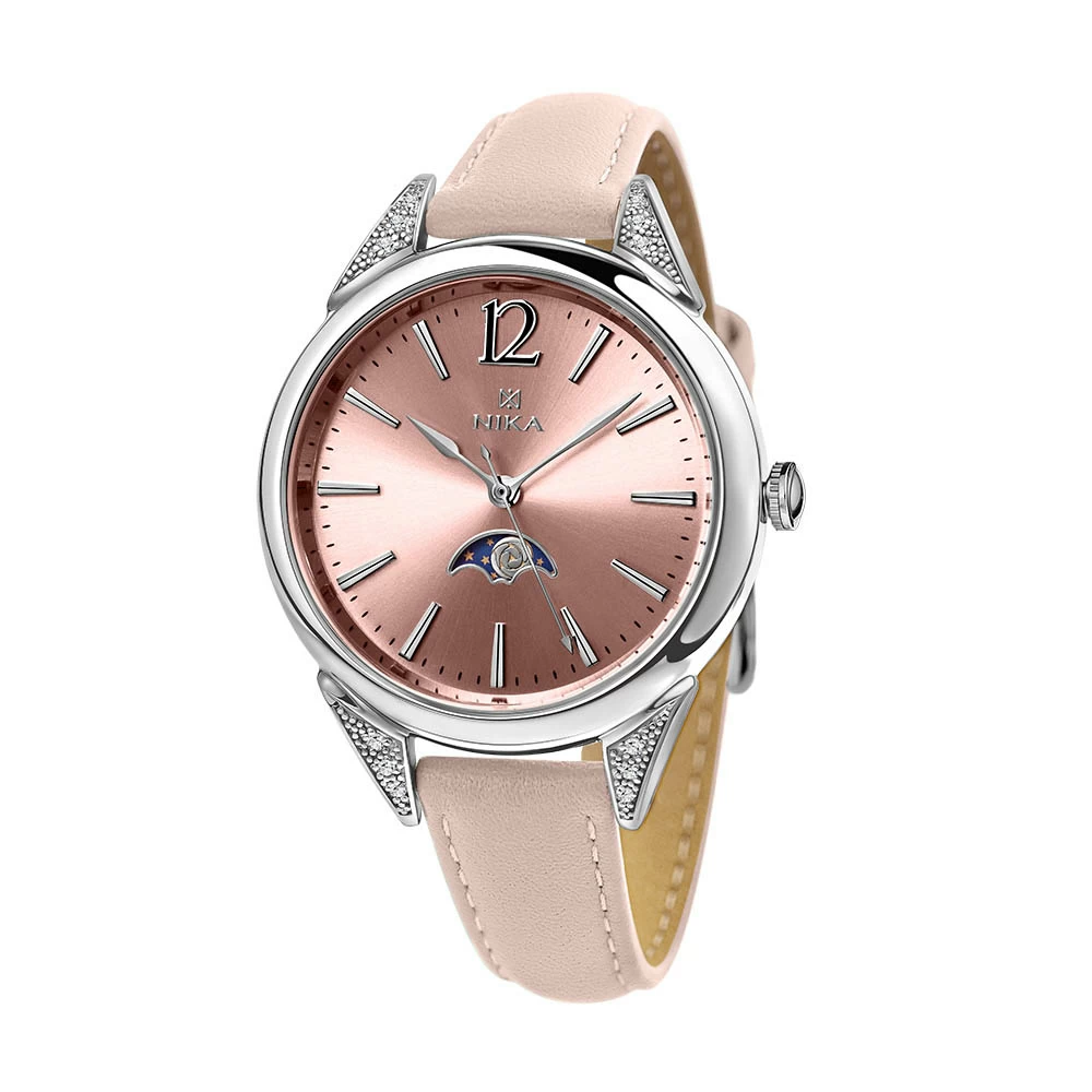Часы 1827.1.9.94D серебро Moon Rose