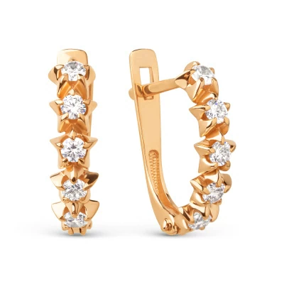 Серьги дорожка 025782-1100 золото