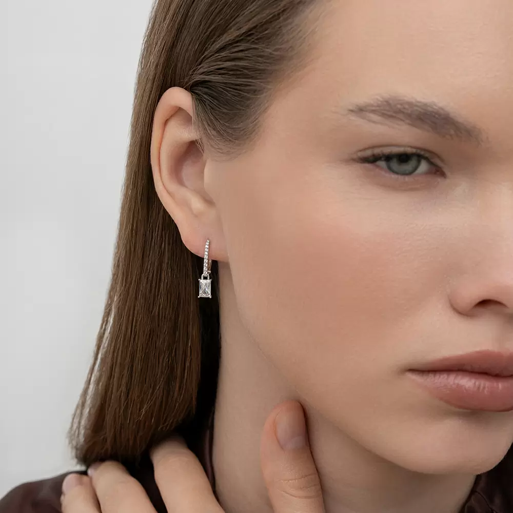 Серьги СргЛ87.бцФ.бз585 золото
