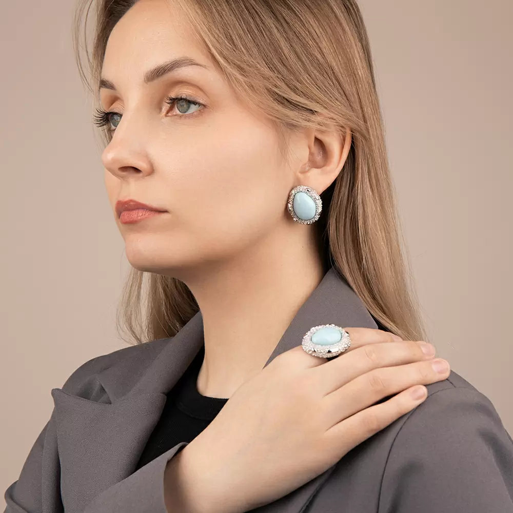Кольцо 3-7138-W ювелирный сплав_2