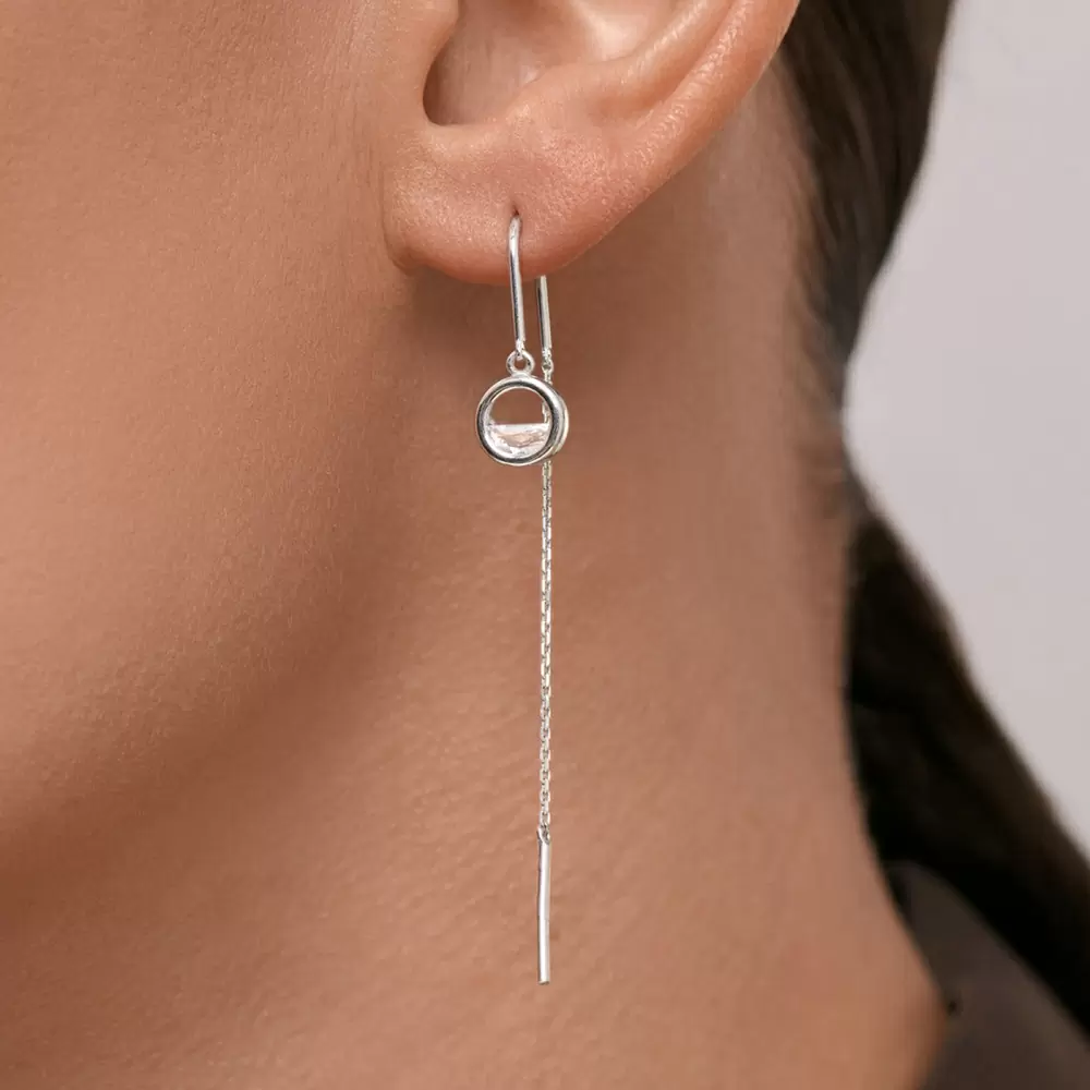 Серьги подвесные 94027780 серебро_1