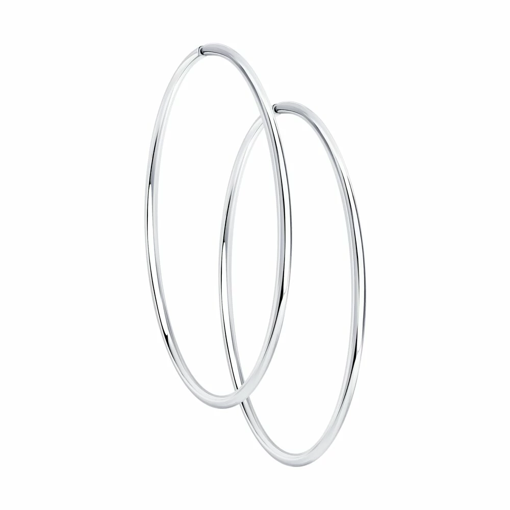 Серьги конго 94140047 серебро_0