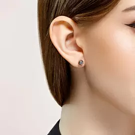 Серьги пусеты 94022235 серебро_1