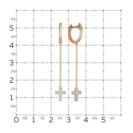Серьги подвесные 2902-151-00-00 золото_1