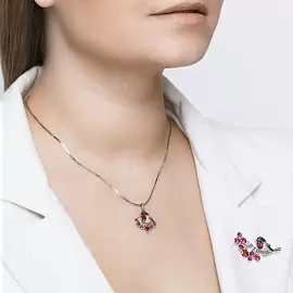 Подвеска 94031982 серебро Снегирь_1