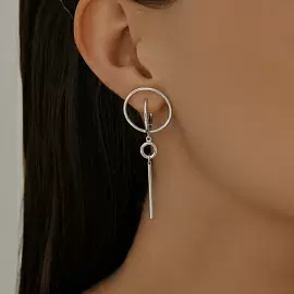 Серьги серьга одиночная 94170074 серебро_1