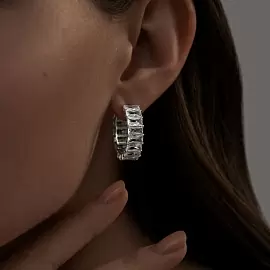 Серьги дорожка 94025316 серебро Колечки_1