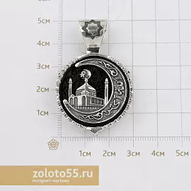Подвеска религиозная мусульманская 513920-50 серебро Мечеть_2