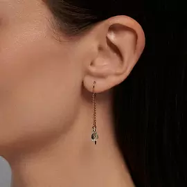 Серьги продевки 727673 золото_1