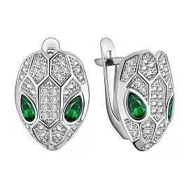 Серьги 10-72-0003-15734 серебро Булгари Змея_0