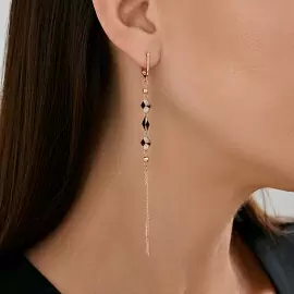 Серьги подвесные 0200566 золото Цепи_1