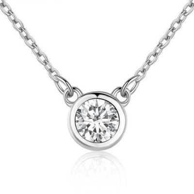 Колье 195-034025 серебро