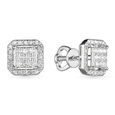 Серьги пусеты С2.608-0220 золото