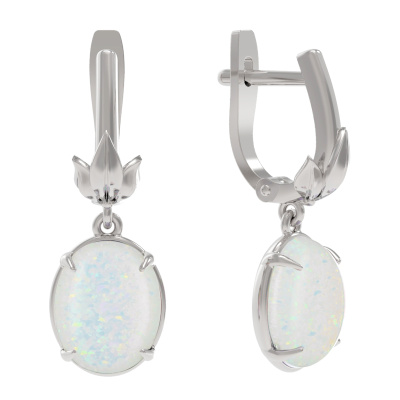 Серьги подвесные 1035862-01210-O серебро