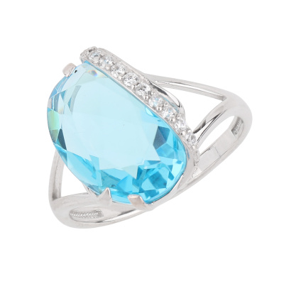 Кольцо К-0152 топ серебро
